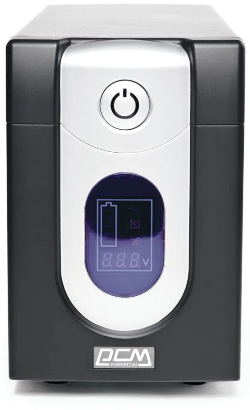 Powercom Back-UPS IMPERIAL, Line-Interactive, 1025VA/615W, Tower, 6*IEC320-C13 (2 surge & 4 batt), LCD, USB (507310)