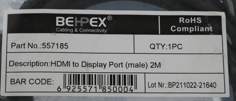 Кабель аудио-видео HDMI (m)/Mini HDMI (m) 2м. феррит.кольца черный