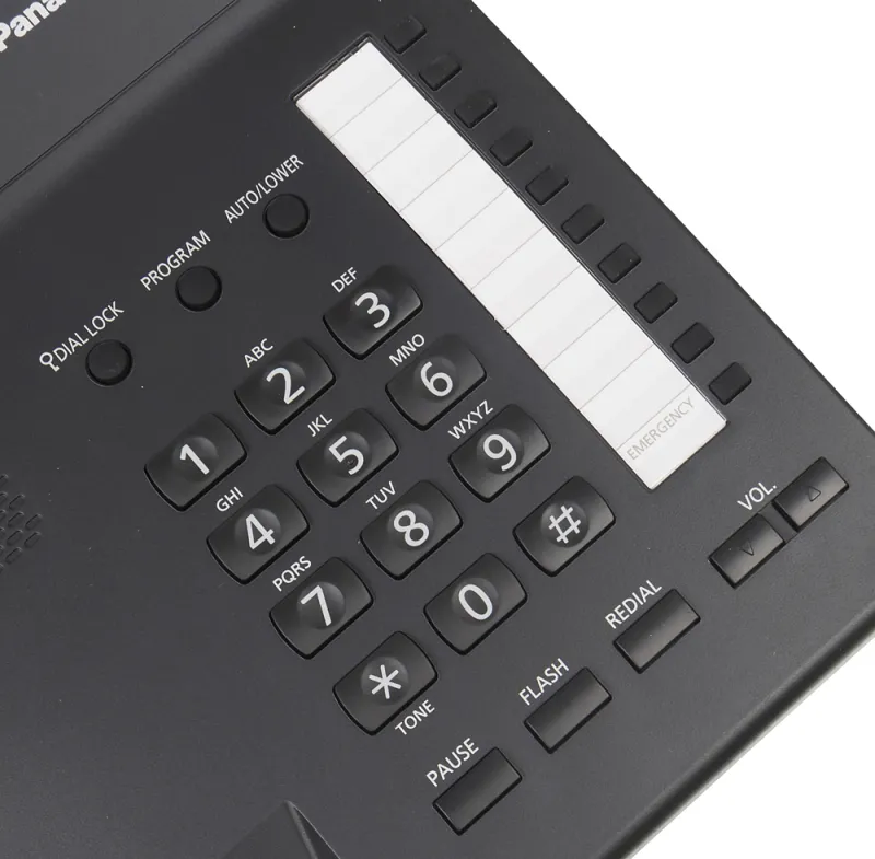 Телефон проводной Panasonic KX-TS2382RUB черный