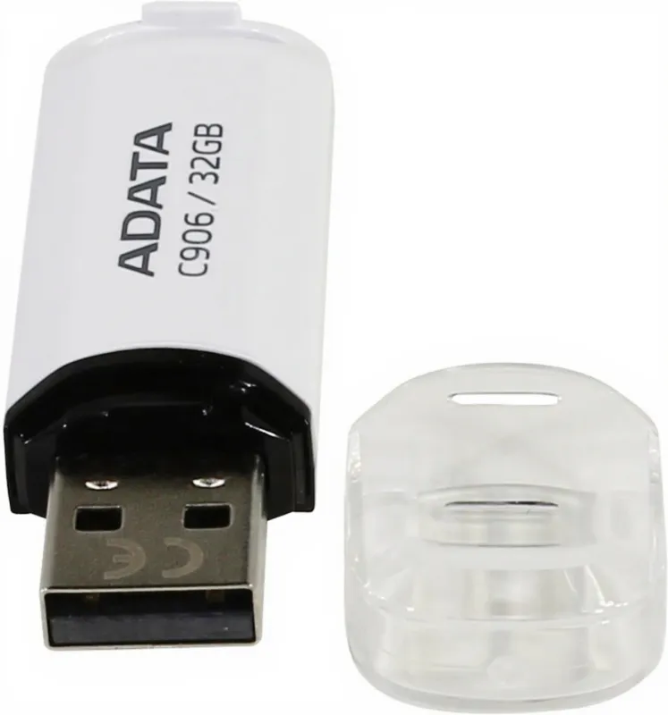 Флеш Диск A-Data 32Gb Classic C906 AC906-32G-RWH USB2.0 белый