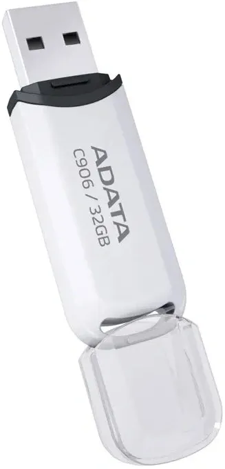 Флеш Диск A-Data 32Gb Classic C906 AC906-32G-RWH USB2.0 белый