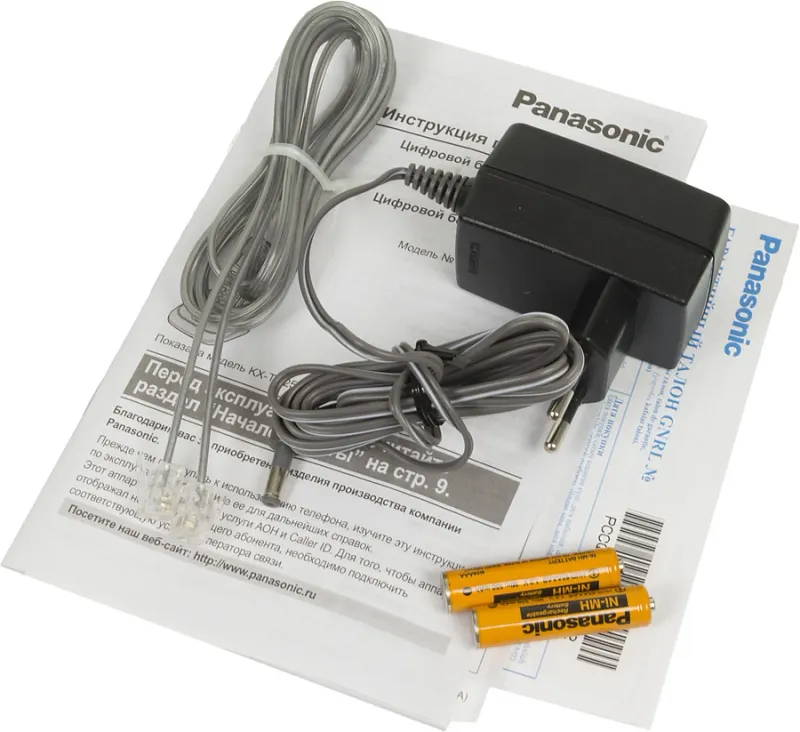 Р/Телефон Dect Panasonic KX-TG2511RUS серебристый/голубой АОН