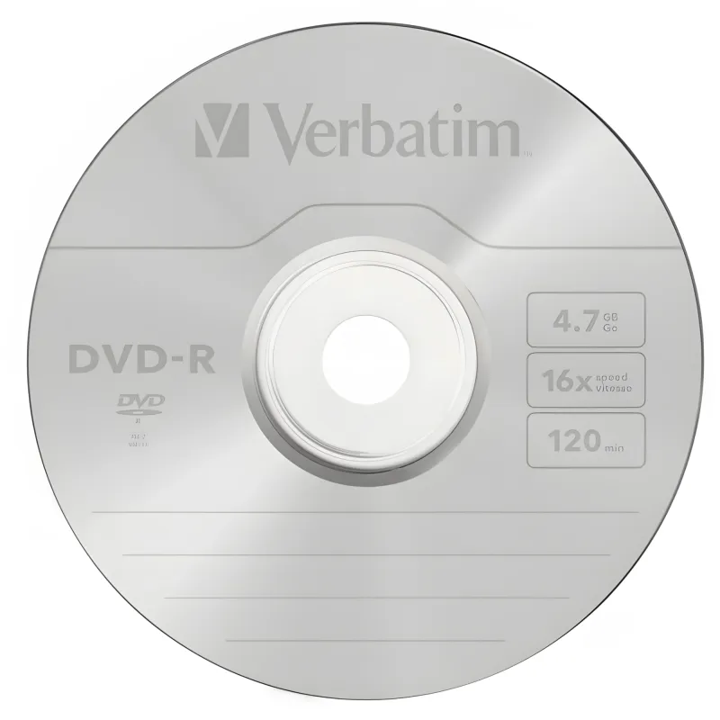 Диск DVD-R Verbatim 4.7Gb 16x bulk (10шт) (43729)