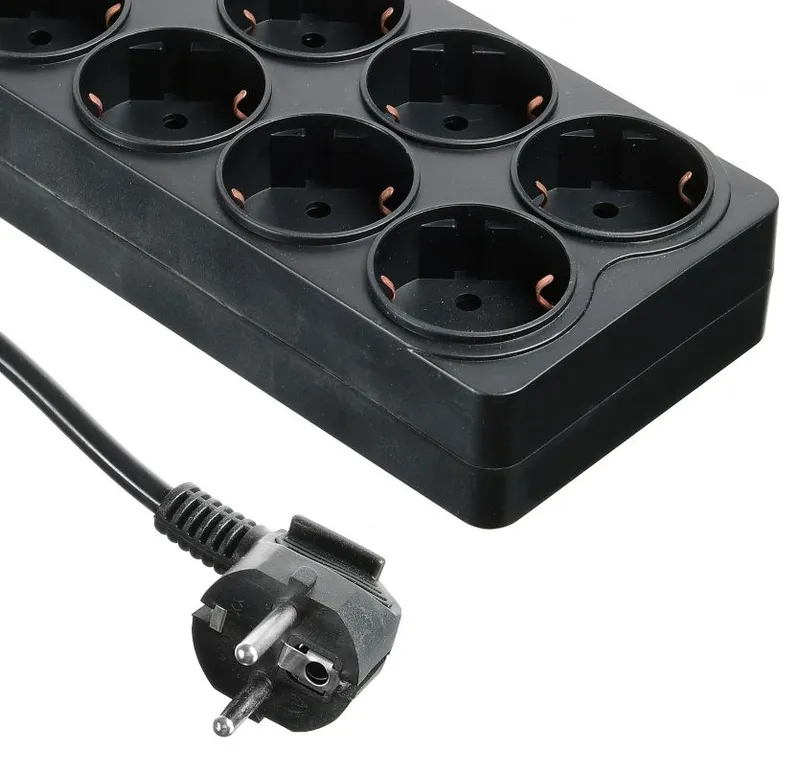 Сетевой фильтр Ippon BK-258 5м (8 розеток) черный (коробка)