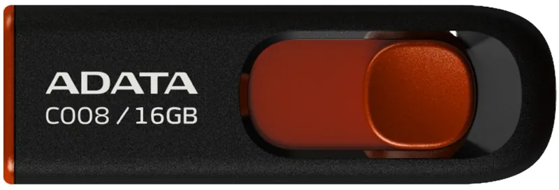 Флеш Диск A-Data 16Gb Classic C008 AC008-16G-RKD USB2.0 красный/черный