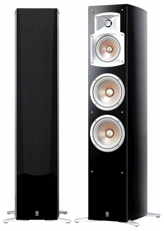 Yamaha NS-555 Black Напольные акустические системы, 3-х полосные, фазоинвертор, макс. мощность 250 Вт, цена за 1 шт.