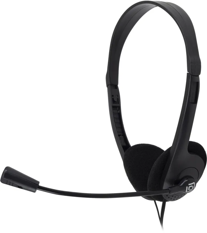 Наушники с микрофоном Оклик HS-M143VB черный 1.8м накладные оголовье (614036)