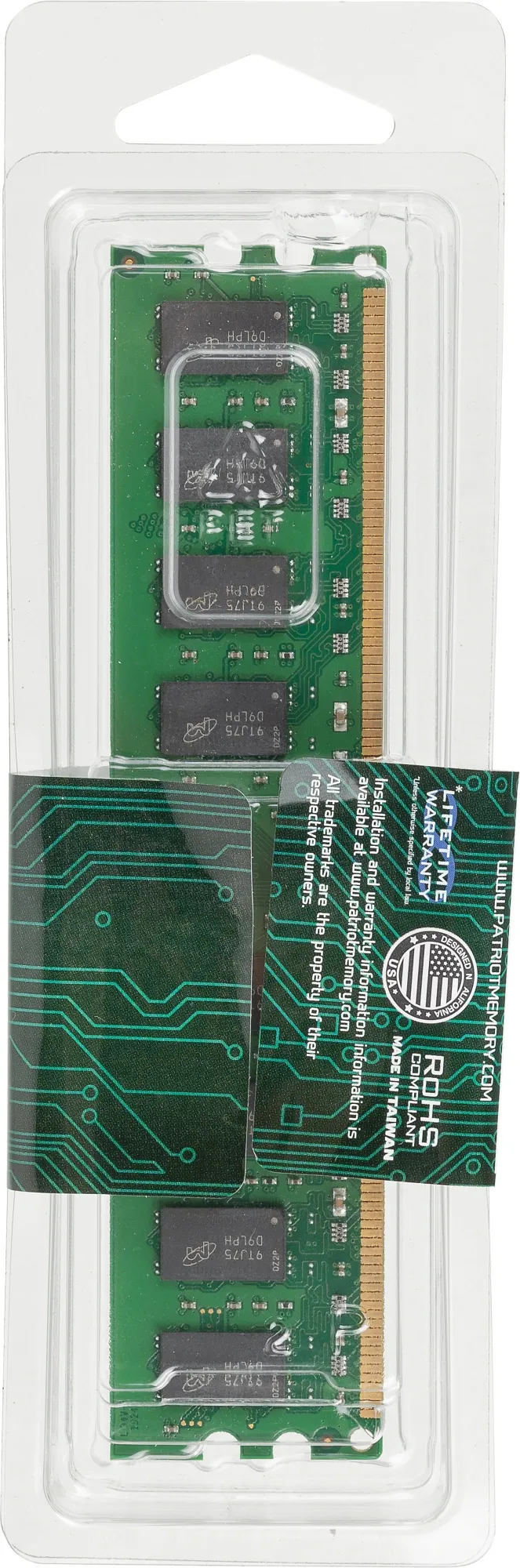 Память DDR2 2Gb 800MHz Patriot PSD22G80026 RTL PC2-6400 CL6 DIMM 240-pin 1.8В dual rank Ret