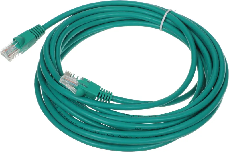 Патч-корд cat.5E molded 5м зеленый RJ-45 (m)-RJ-45 (m)