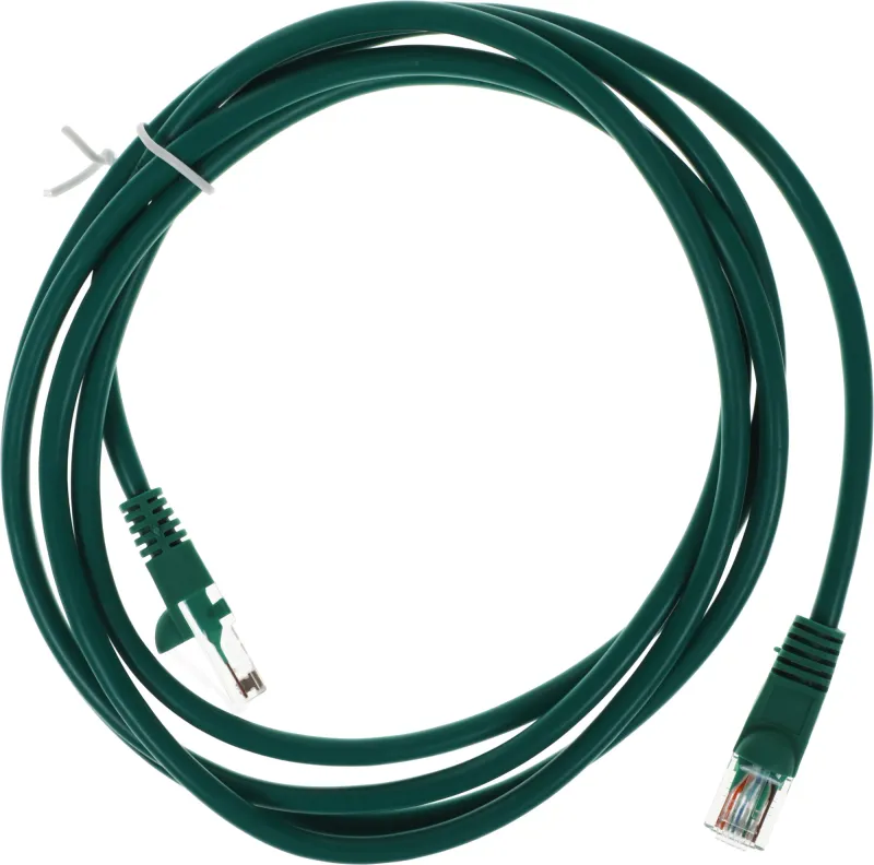 Патч-корд cat.5E molded 2м зеленый RJ-45 (m)-RJ-45 (m) (упак.:1шт)