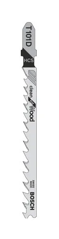 Набор пилок по дереву Bosch T101D HCS 5пред. (лобзики)