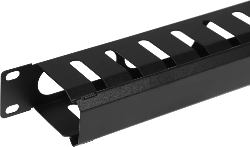 Органайзер Кабельный органайзер 19" c крышкой, 1U