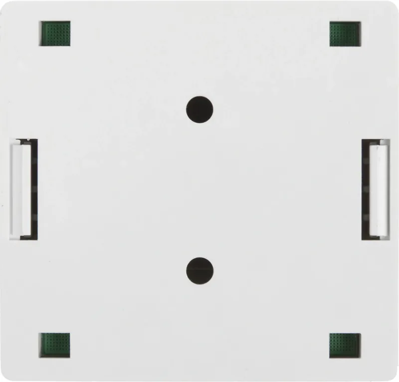 Настенная розетка, 2 порта RJ-45 категории 5е, UTP, белая