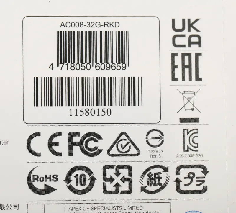 Флеш Диск A-Data 32Gb Classic C008 AC008-32G-RKD USB2.0 красный/черный