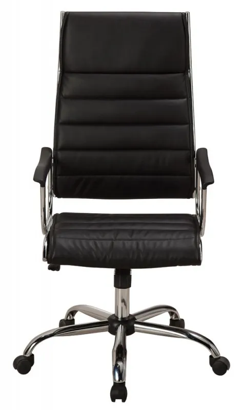 Кресло руководителя Бюрократ Ch-994 черный искусственная кожа крестовина металл хром