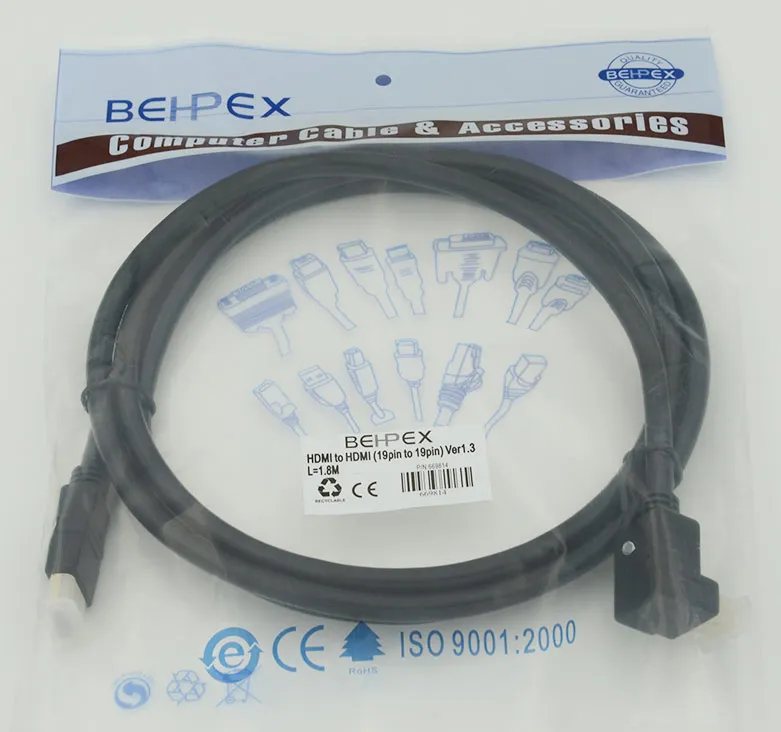 Кабель аудио-видео HDMI (m)/HDMI (m) 1.8м.