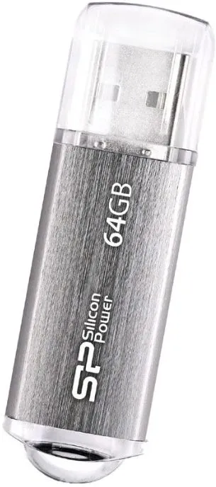 Флеш Диск Silicon Power 64Gb Ultima II-I Series SP064GBUF2M01V1S USB2.0 серебристый