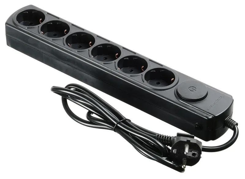 Сетевой фильтр Ippon BK212 1.8м (6 розеток) белый (коробка)