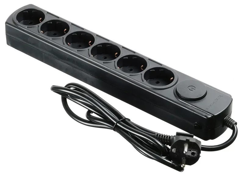 Сетевой фильтр Ippon BK252 5м (6 розеток) черный (коробка)