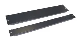 19" фальш-панель 2U, черная
