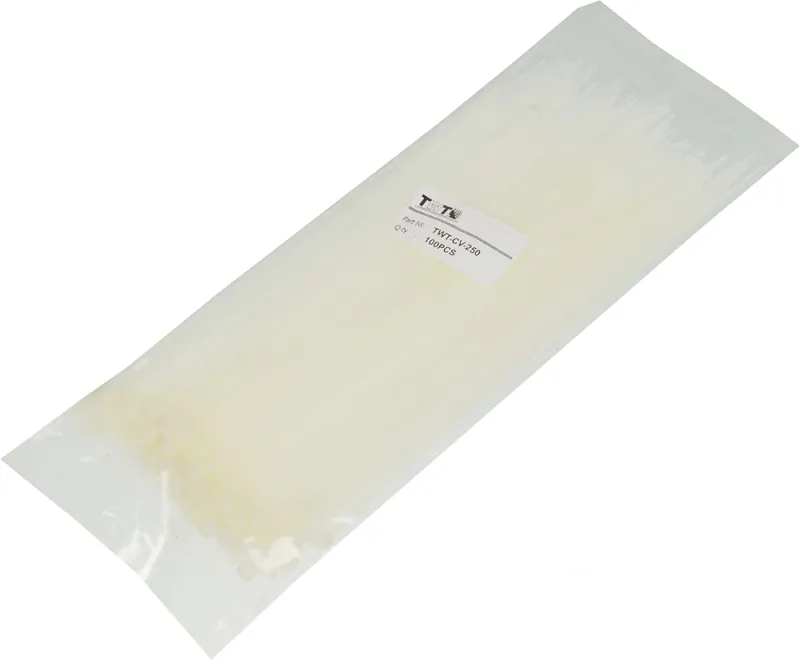 Стяжка пластиковая нейлоновая 4,8х252мм, 100шт