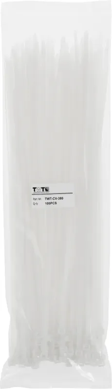 Стяжка пластиковая Lanmaster TWT-CV-380 380x4.8мм (упак:100шт) нейлон внутри помещений