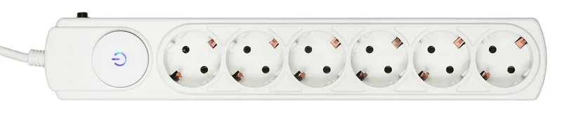 Сетевой фильтр Ippon BK212 1.8м (6 розеток) белый (коробка)