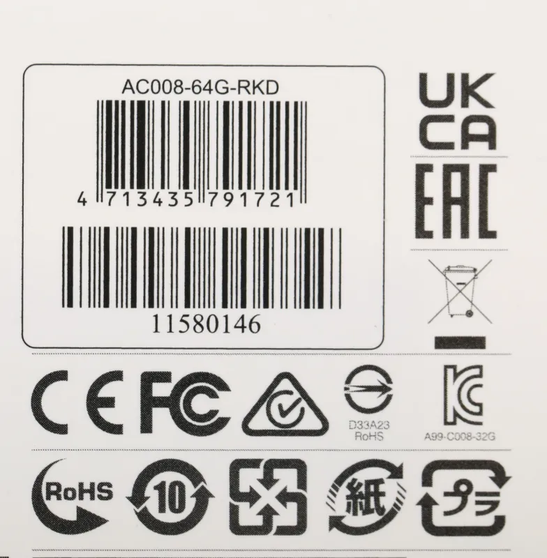 Флеш Диск A-Data 64GB Classic C008 AC008-64G-RKD USB2.0 красный/черный