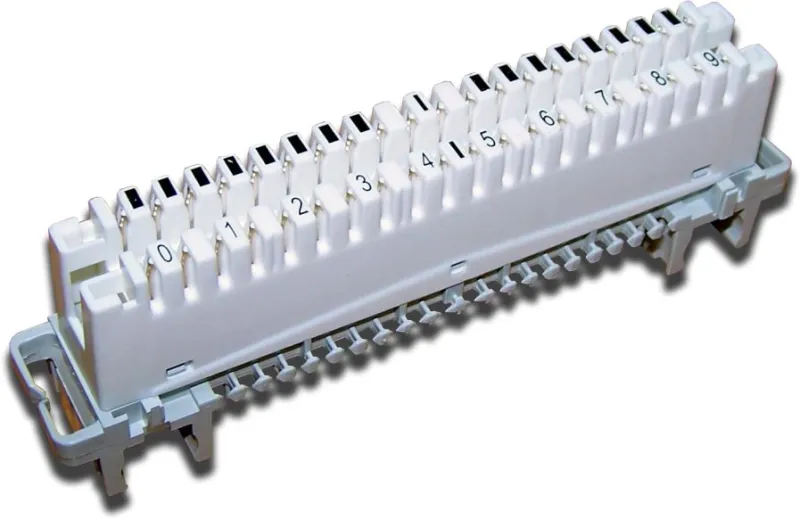 Плинт размыкаемый LSA Profil, Eco, 10 пар, маркировка от 1 до 0