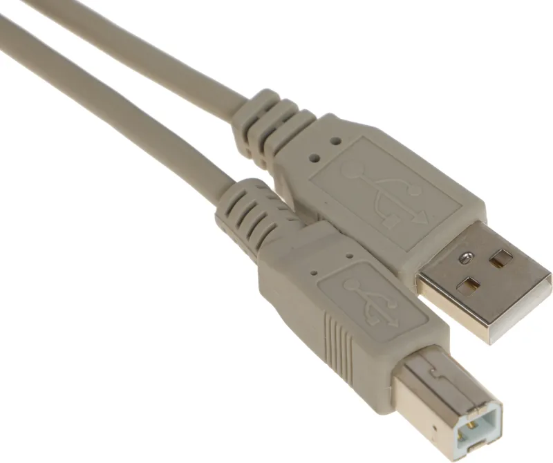 Кабель USB A(m) USB B(m) 5м серый