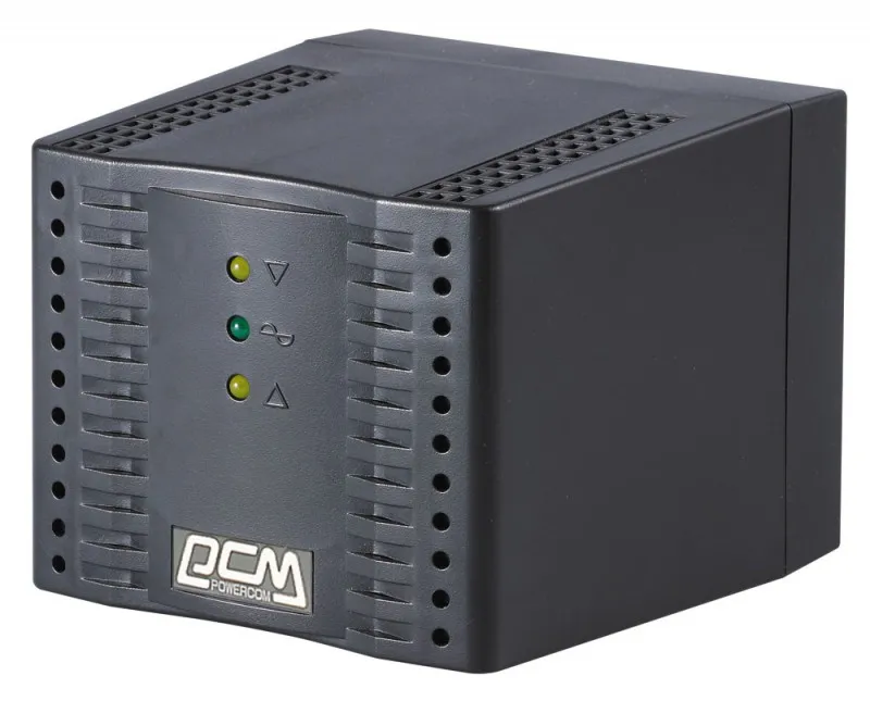 Стабилизатор напряжения Powercom TCA-1200 600Вт 1200ВА черный