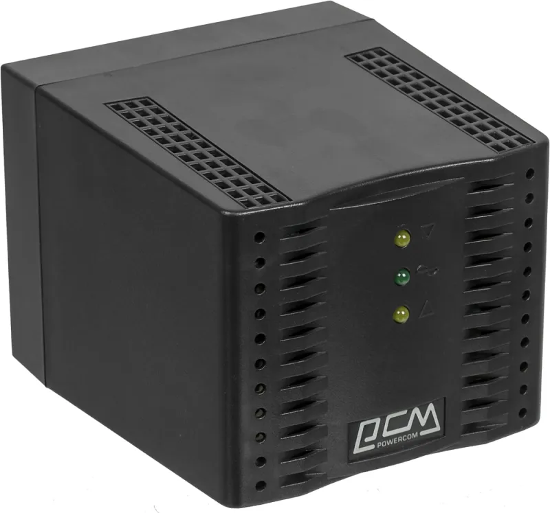 Стабилизатор напряжения Powercom TCA-1200 600Вт 1200ВА черный
