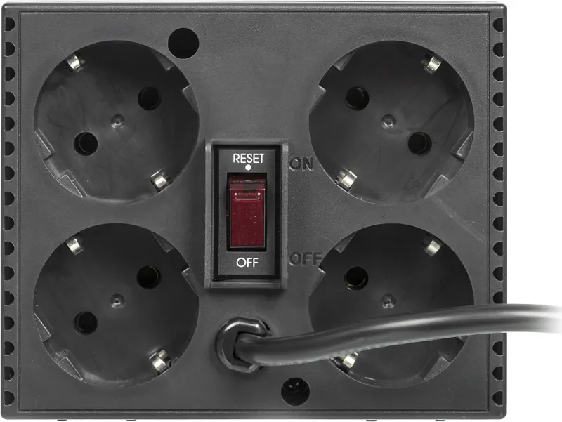 Стабилизатор напряжения Powercom TCA-1200 600Вт 1200ВА черный