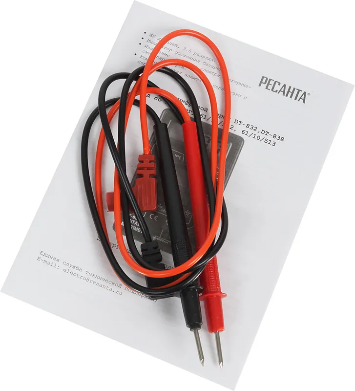 Мультиметр Ресанта DT 832 цифровой черный
