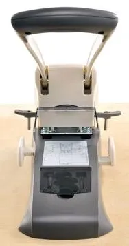 Дырокол Kw-Trio Lever-Tech HD 9556 макс.:200лист. металл серый отв.:2 с линейкой