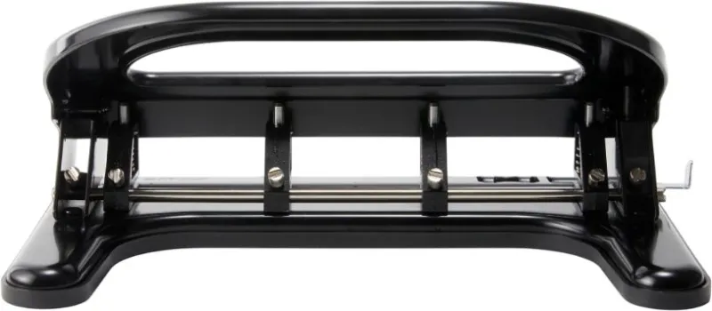 Дырокол Kw-Trio 09640 макс.:30лист. черный отв.:4 с линейкой