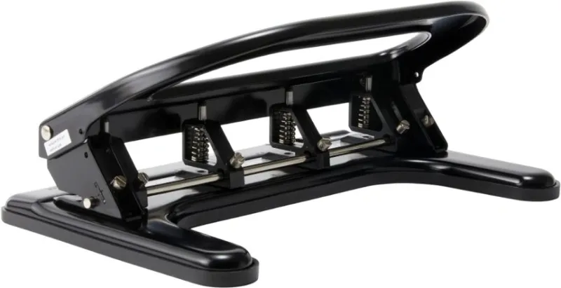 Дырокол Kw-Trio 09640 макс.:30лист. черный отв.:4 с линейкой