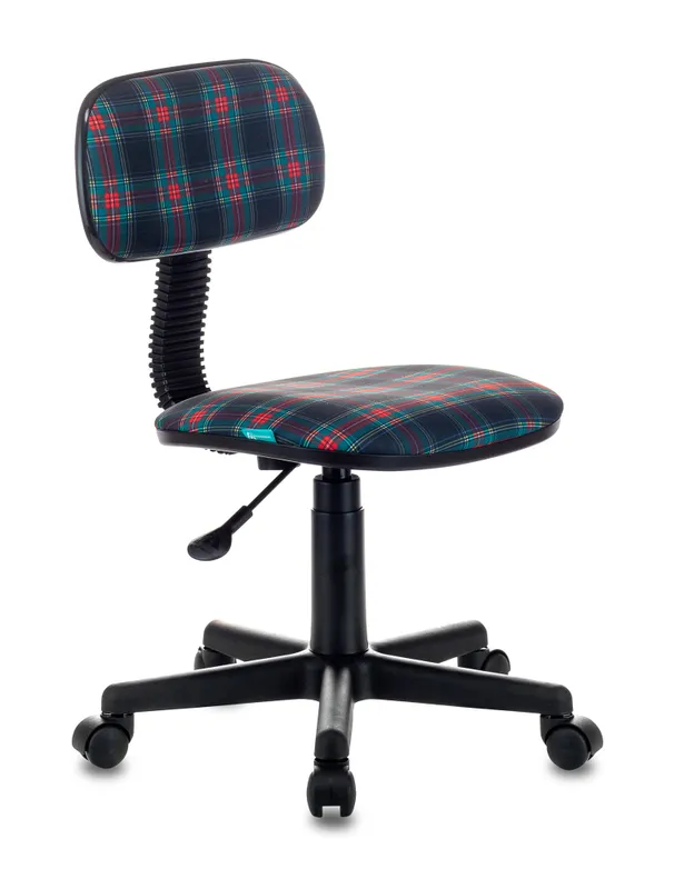 Кресло детское Бюрократ CH-201NX коричневый клетка шотландка 53-11 крестовина пластик