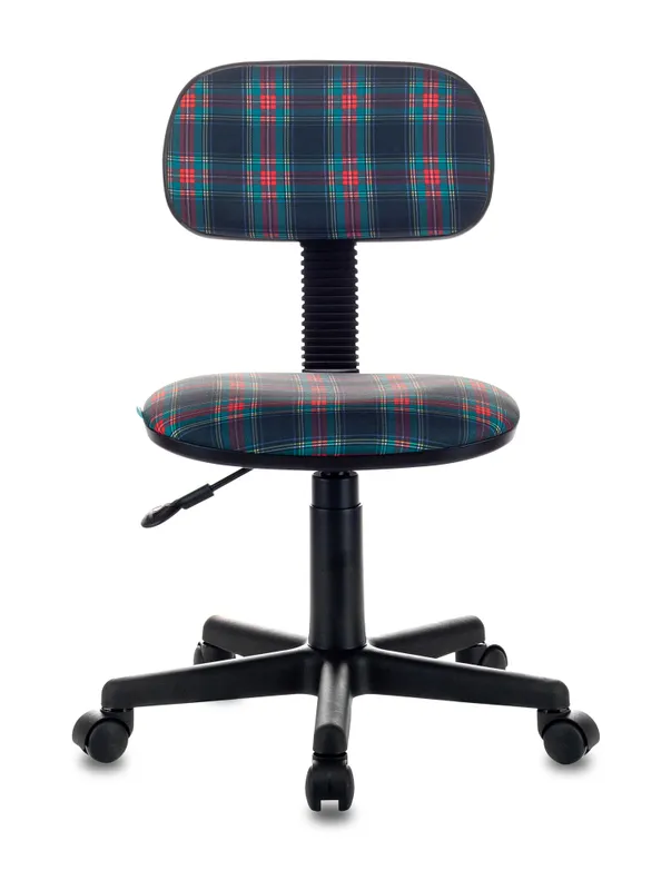 Кресло детское Бюрократ CH-201NX коричневый клетка шотландка 53-11 крестовина пластик