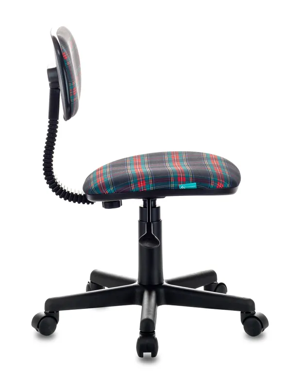 Кресло детское Бюрократ CH-201NX коричневый клетка шотландка 53-11 крестовина пластик