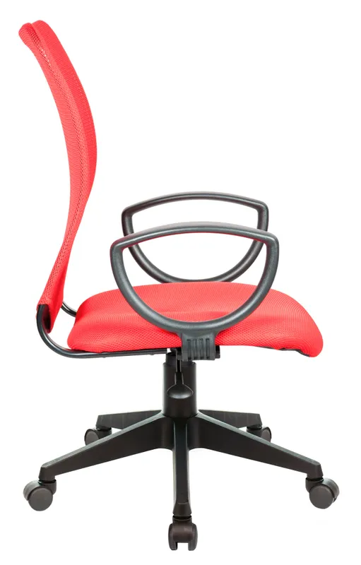 Кресло Бюрократ CH-599AXSN красный TW-35N сиденье красный TW-97N сетка/ткань крестов. пластик