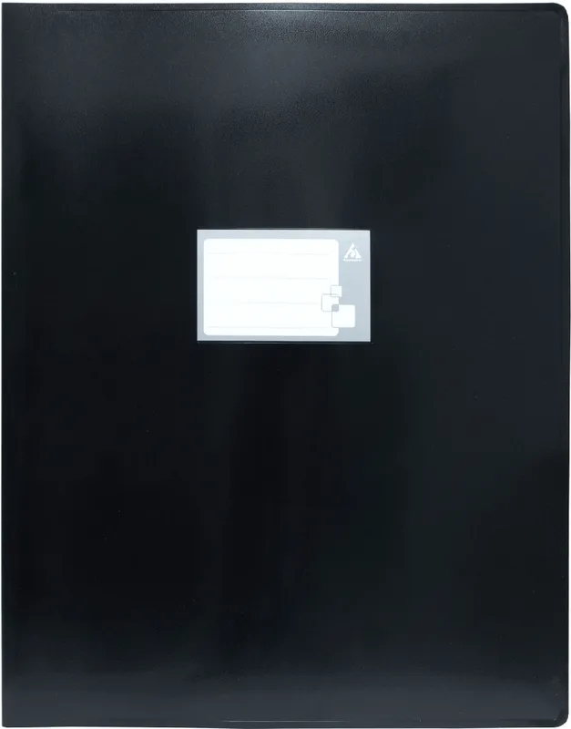 Папка на 4-х кольцах Бюрократ -0827VA3BLCK A3 верт. пластик 0.8мм кор.27мм черный