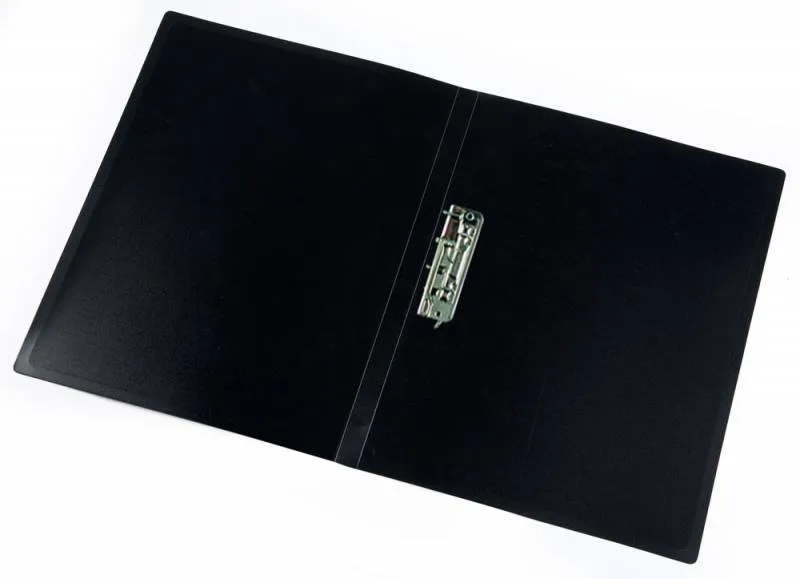 Папка метал.зажим Бюрократ Economy -EC04CBLCK A4 пластик 0.4мм черный