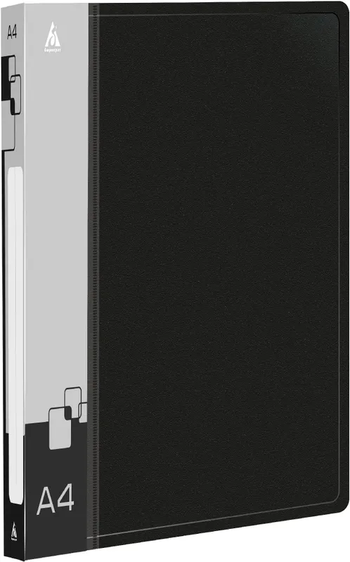 Папка метал.зажим Бюрократ -PZ07C A4 пластик 0.7мм внут.и торц.карм ассорти