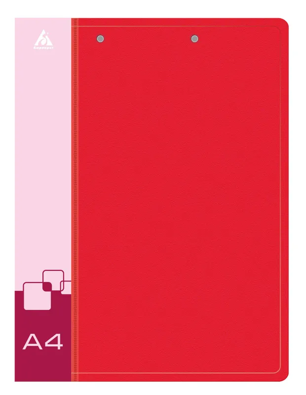 Папка метал.зажим/верх.приж Бюрократ -PZ07D+C A4 пластик 0.7мм торц.карм с бум. встав ассорти