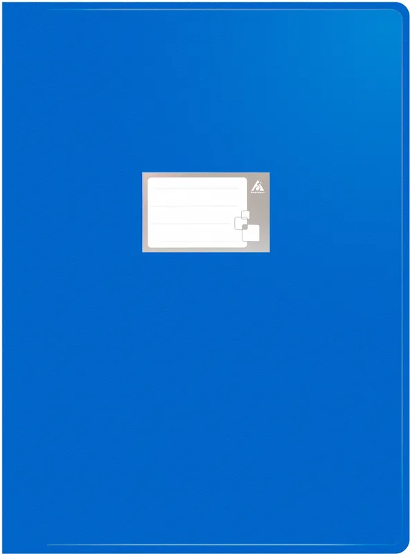 Папка с 20 прозр.вклад. Бюрократ -BPV20A3BLUE A3 пластик 0.8мм синий