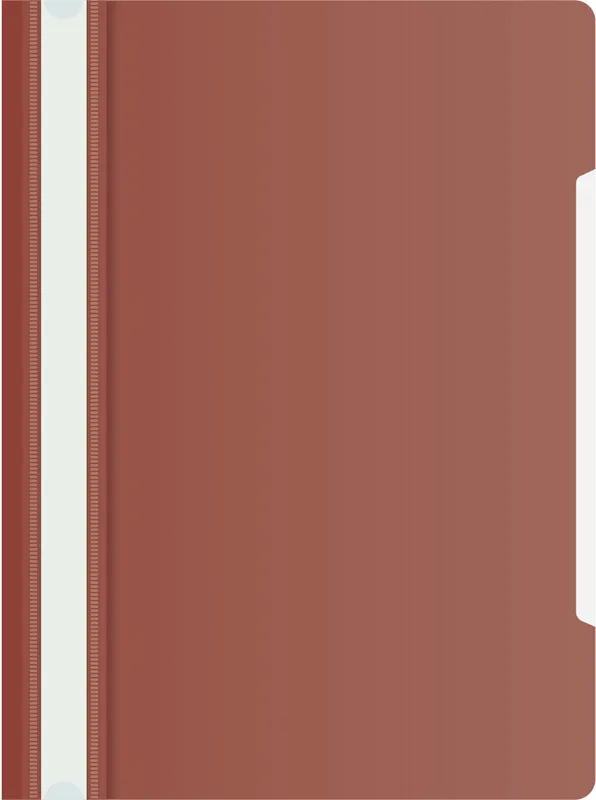 Папка-скоросшиватель Бюрократ -PS20BROWN A4 прозрач.верх.лист пластик коричневый 0.12/0.16