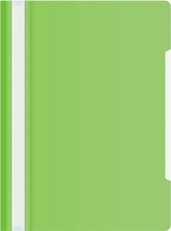 Папка-скоросшиватель Бюрократ -PS20LETT A4 прозрач.верх.лист пластик салатовый 0.12/0.16