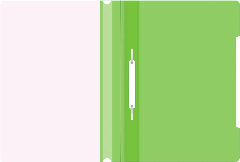 Папка-скоросшиватель Бюрократ -PS20LETT A4 прозрач.верх.лист пластик салатовый 0.12/0.16