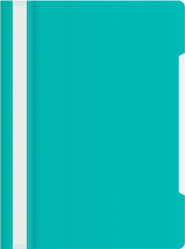 Папка-скоросшиватель Бюрократ -PS20TURG A4 прозрач.верх.лист пластик бирюзовый 0.12/0.16